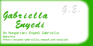 gabriella enyedi business card